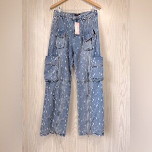 Micas Distress Jeans Size L NWT